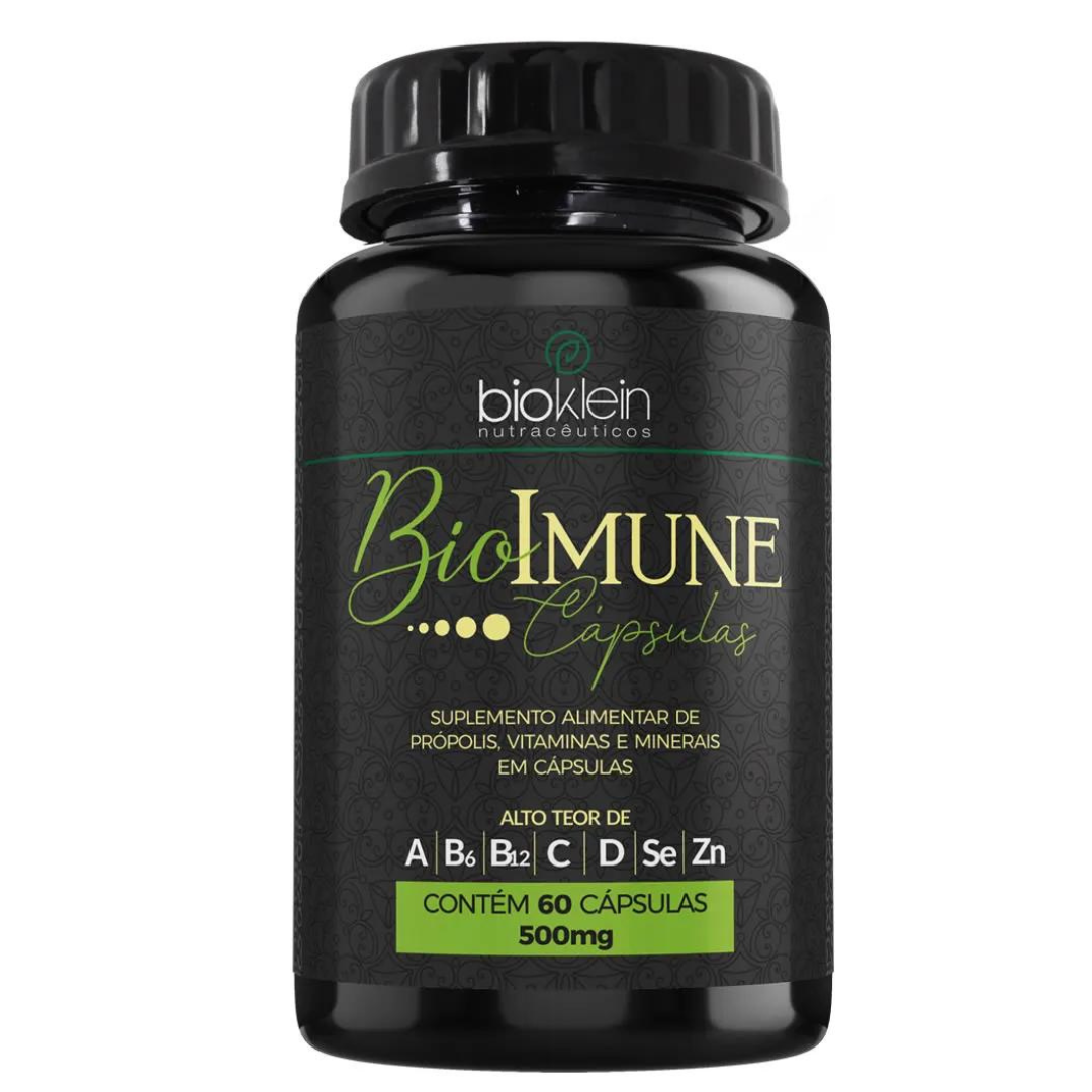 Bio imune Propolis Vitaminas Minerais 500mg 60 caps