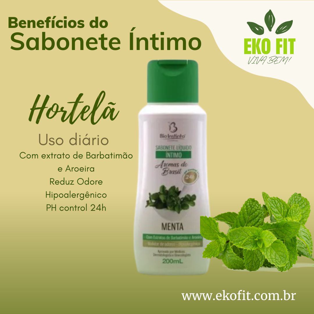 Sabonete intimo EkoFit Hortelã BioInstinto