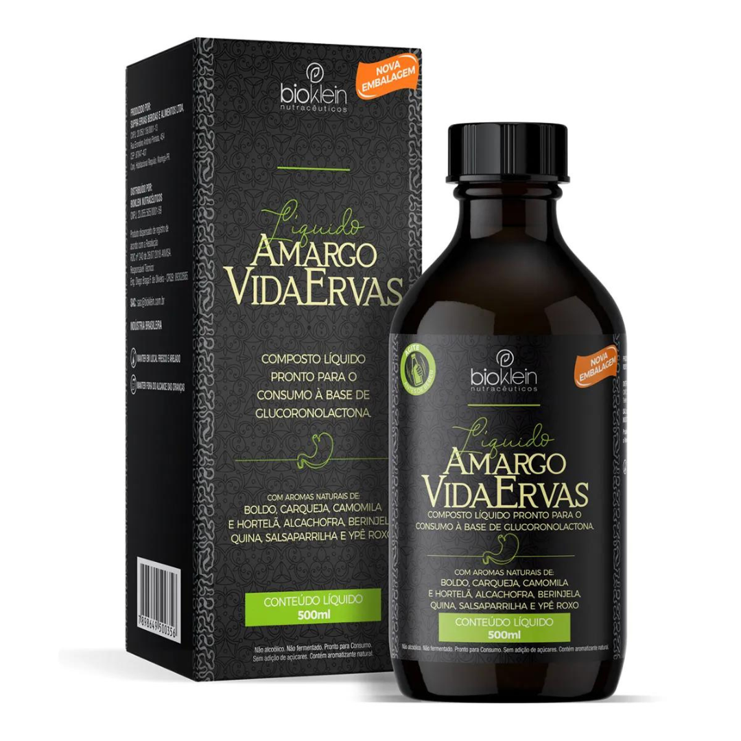 Ekofit Amargo Vida Ervas 500ml detox digestivo natural