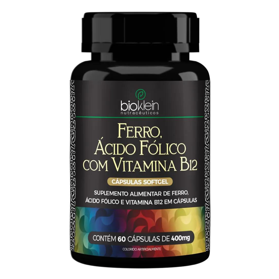 Ekofit Ferro Ácido fólico com vitamina B12 - 60 softgel